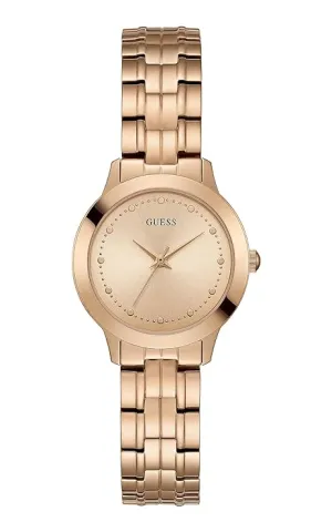 Guess Women Rose Gold Dial Analog Watch - W0989L3
