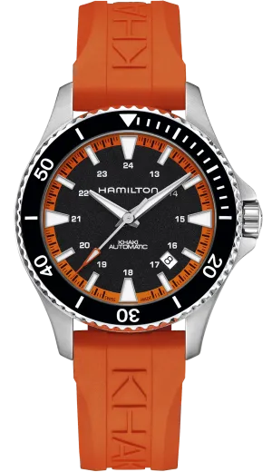 Hamilton Khaki Navy Scuba Auto Tangerine Orange