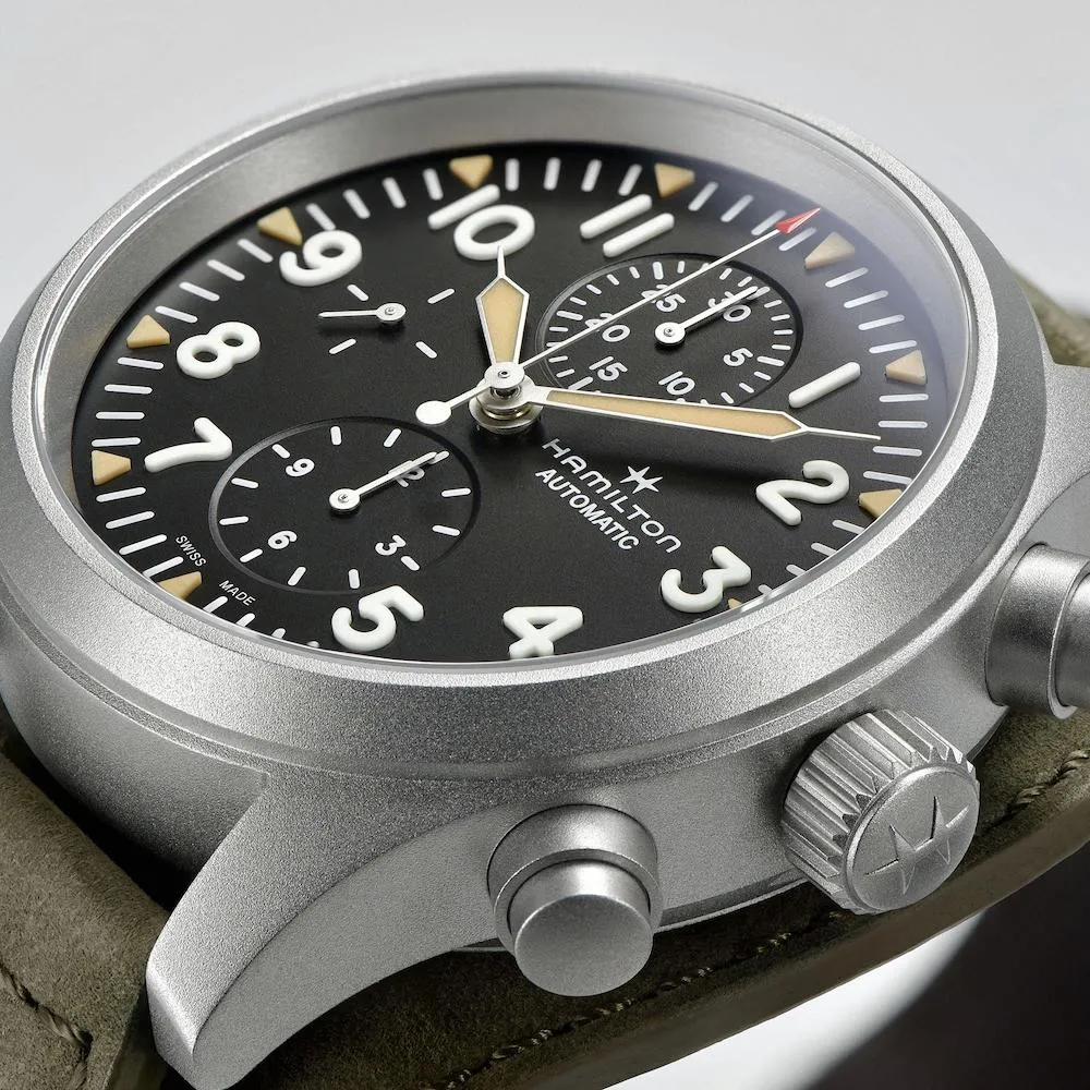 HML Watch Khaki Field Auto Chrono