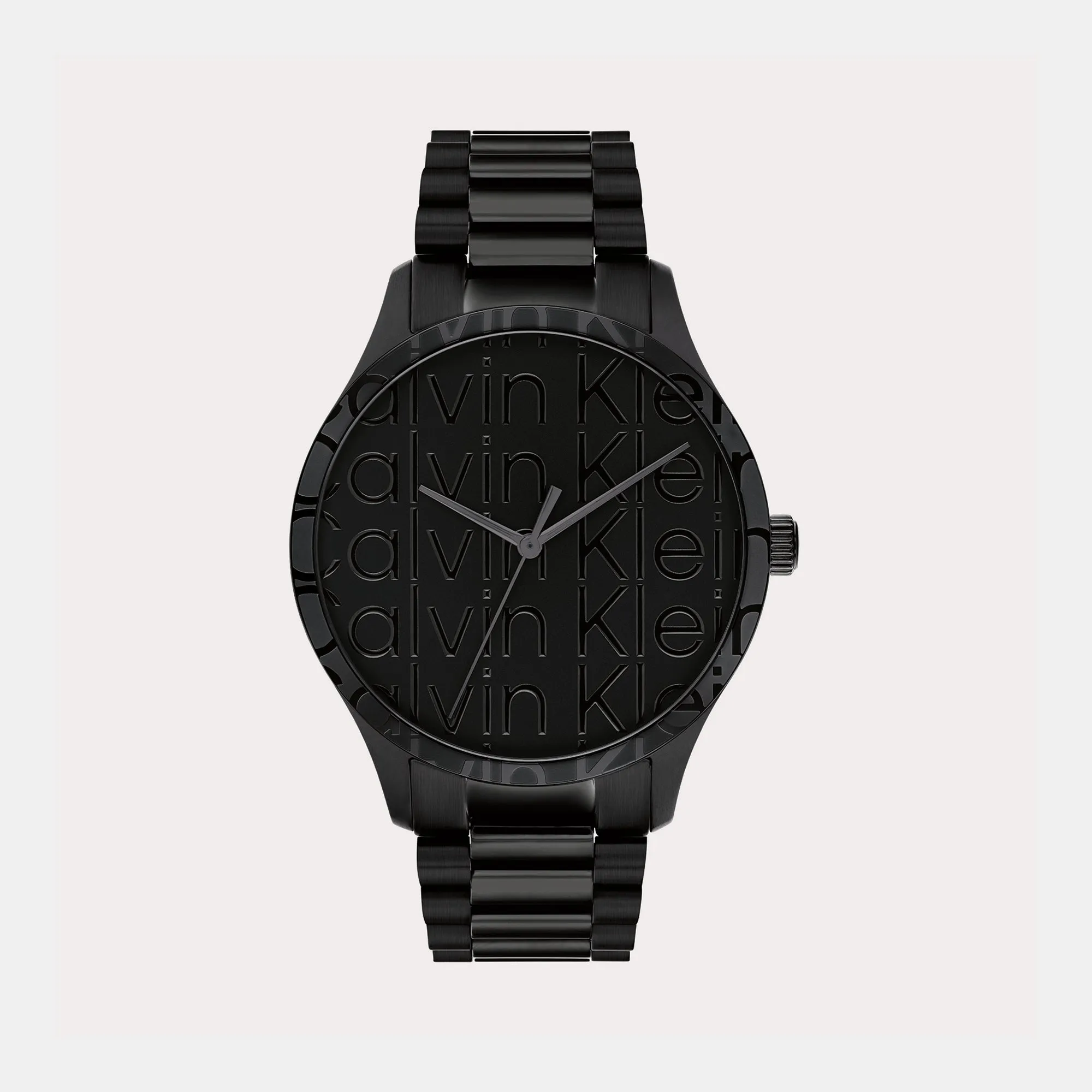 Iconic Unisex Black Analog Stainless Steel Watch 25200344