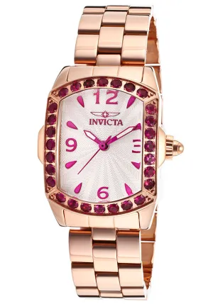 Invicta Women's 14140 Slightly Blemished 'Lupah' Rose Gold Tone Steel Exotic Gemstone Watch