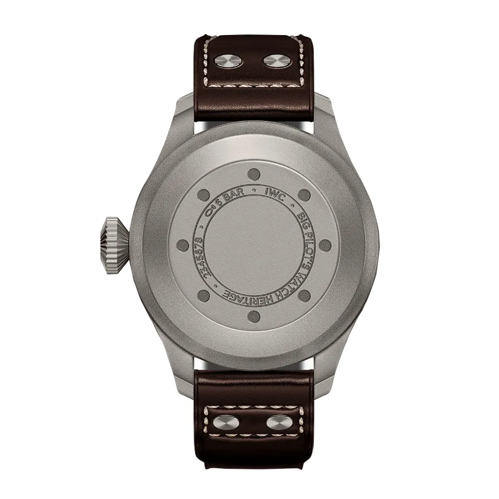IWC Schaffhausen Pilot Heritage Automatic Titanium Black Dial Mens Watch IW501004