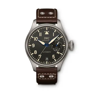 IWC Schaffhausen Pilot Heritage Automatic Titanium Black Dial Mens Watch IW501004