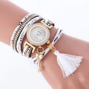 Key Tassel Multilayer Woven Watch