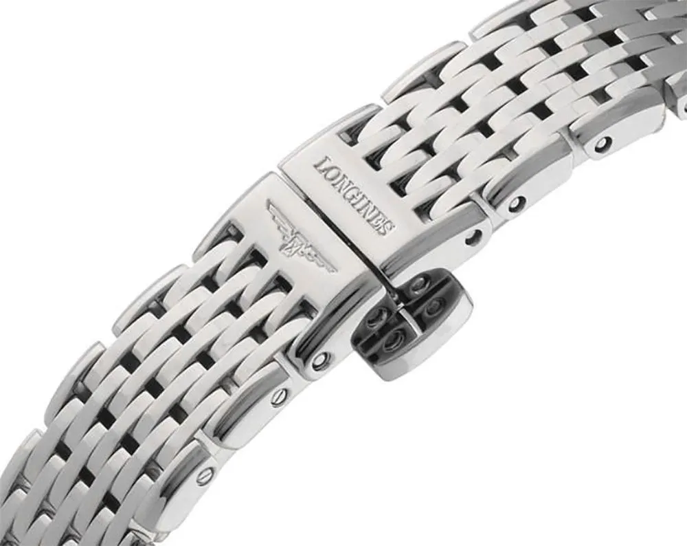 Longines La Grande Classique Stainless Steel Mother-Of-Pearl Dial Diamonds Quartz Womens Watch L4.766.4.87.6