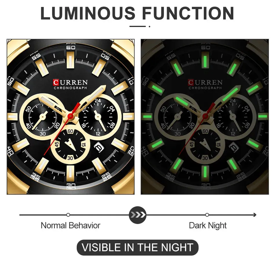 Luxury CURREN Quartz Men's Watch
