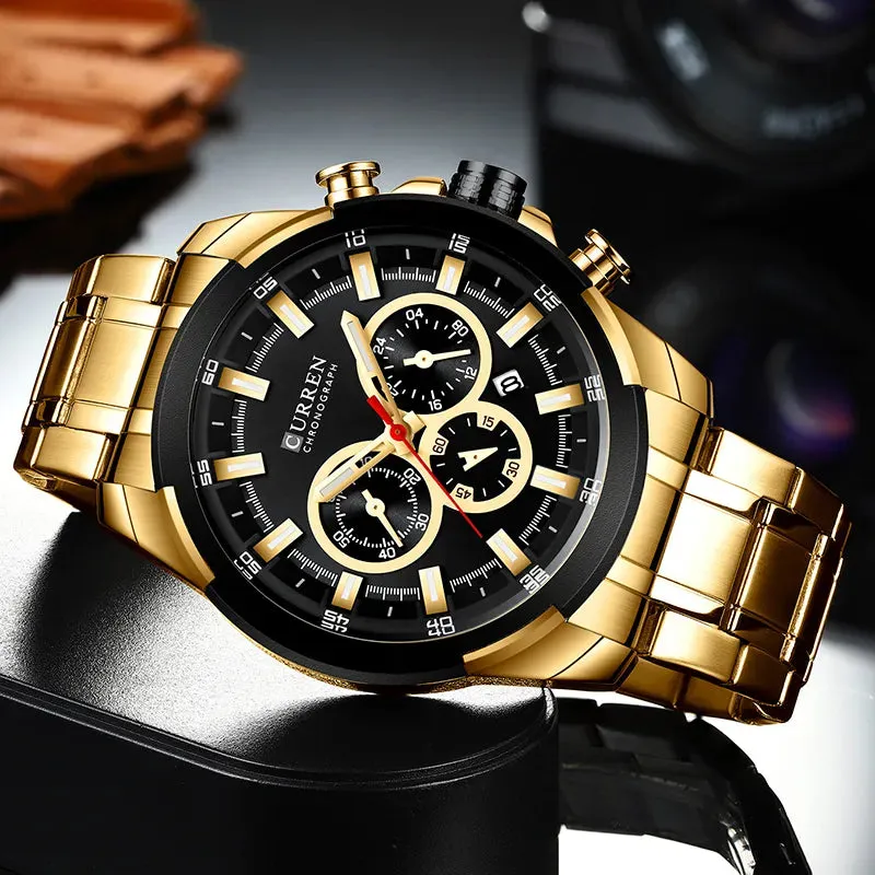 Luxury CURREN Quartz Men's Watch