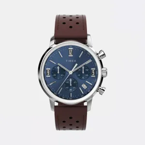 Marlin Chronograph Tachymeter 40mm Leather Strap Watch