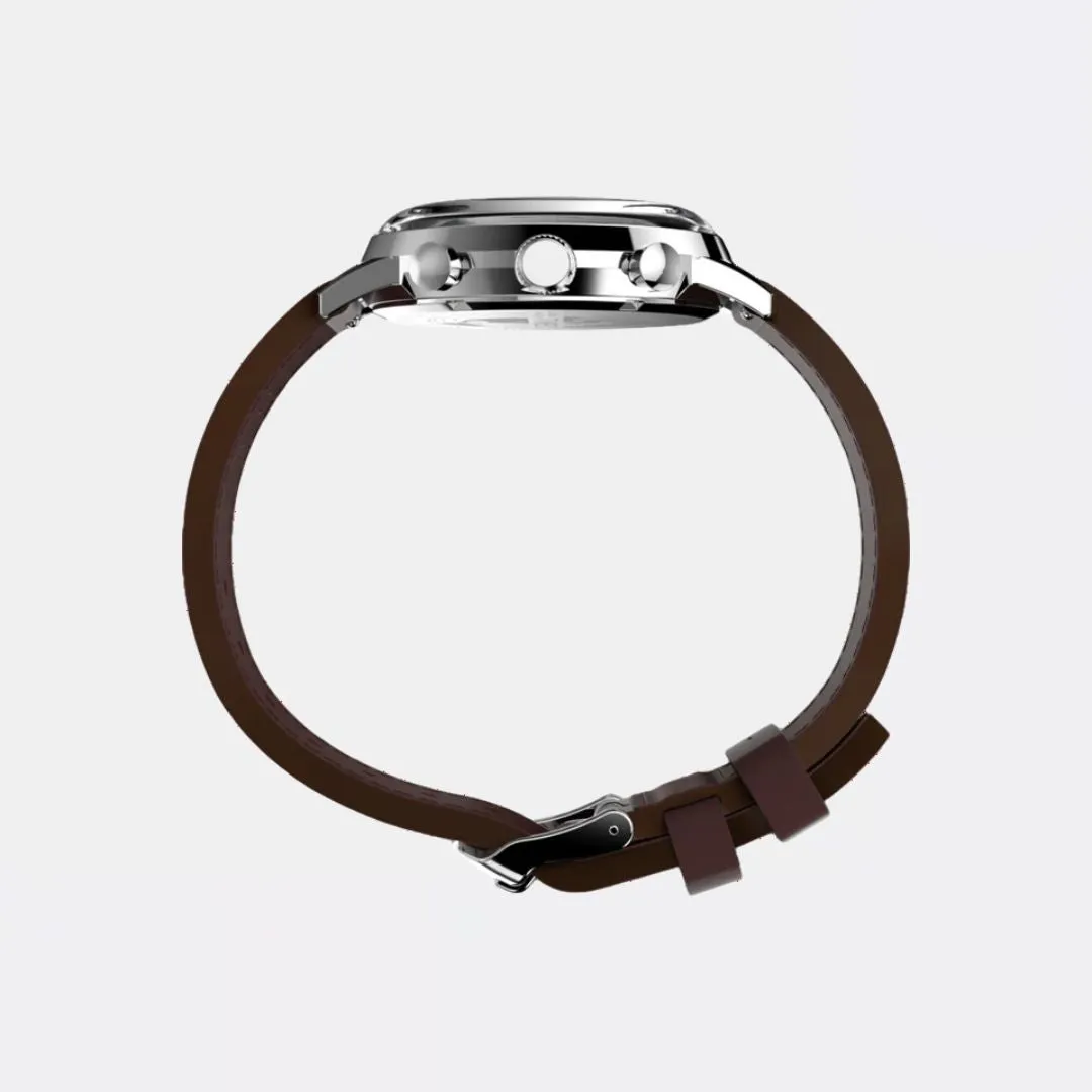 Marlin Chronograph Tachymeter 40mm Leather Strap Watch