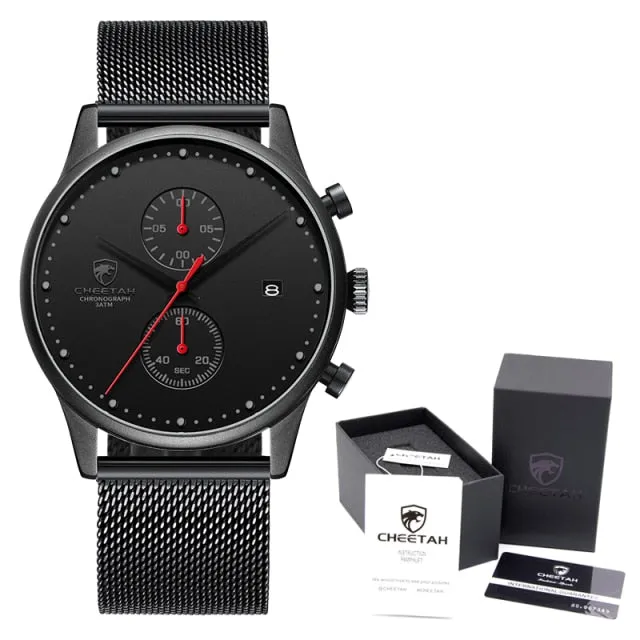 Men  Quartz Watch Men Stainless Steel Waterproof Sports Clock Watches