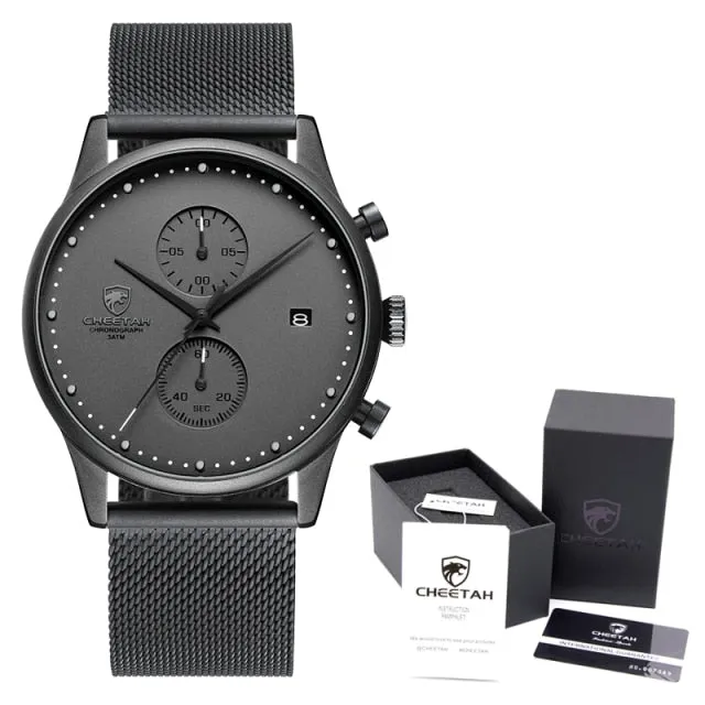 Men  Quartz Watch Men Stainless Steel Waterproof Sports Clock Watches