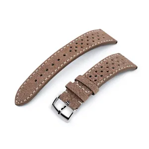 MiLTAT Genuine Calf Brown, Beige Stitching