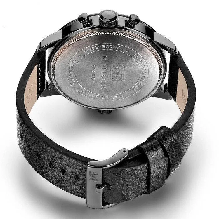 Mini Focus Double movement waterproof men's watch 12/24Hour Display  MF0030G