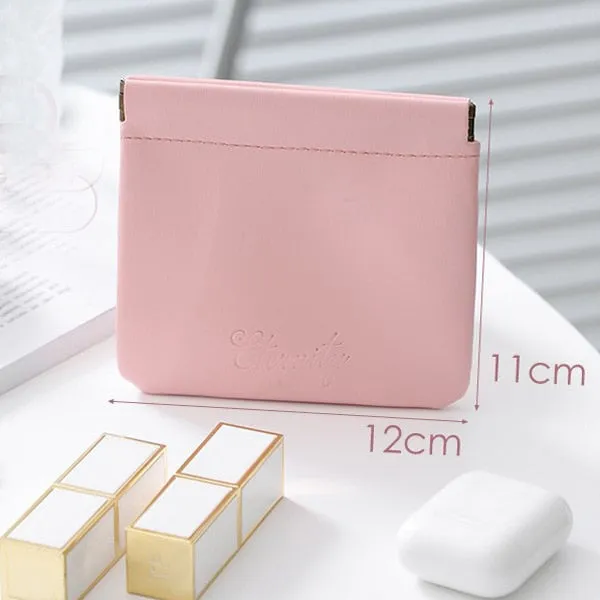 Mini Organizer Bag Women Simple PU Leather