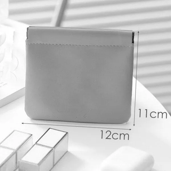 Mini Organizer Bag Women Simple PU Leather