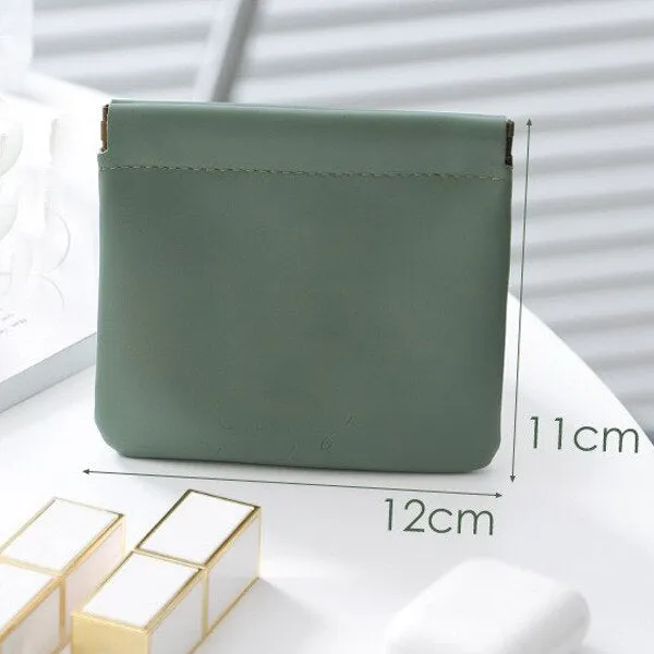 Mini Organizer Bag Women Simple PU Leather
