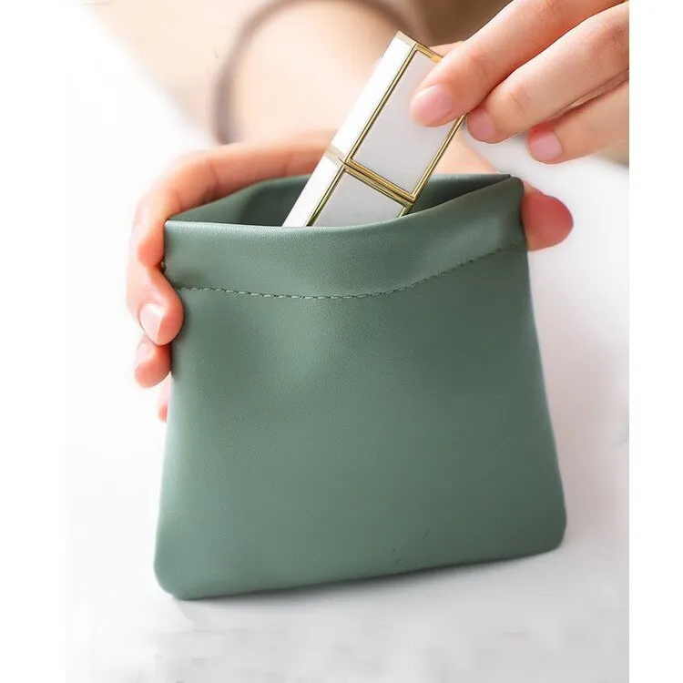 Mini Organizer Bag Women Simple PU Leather