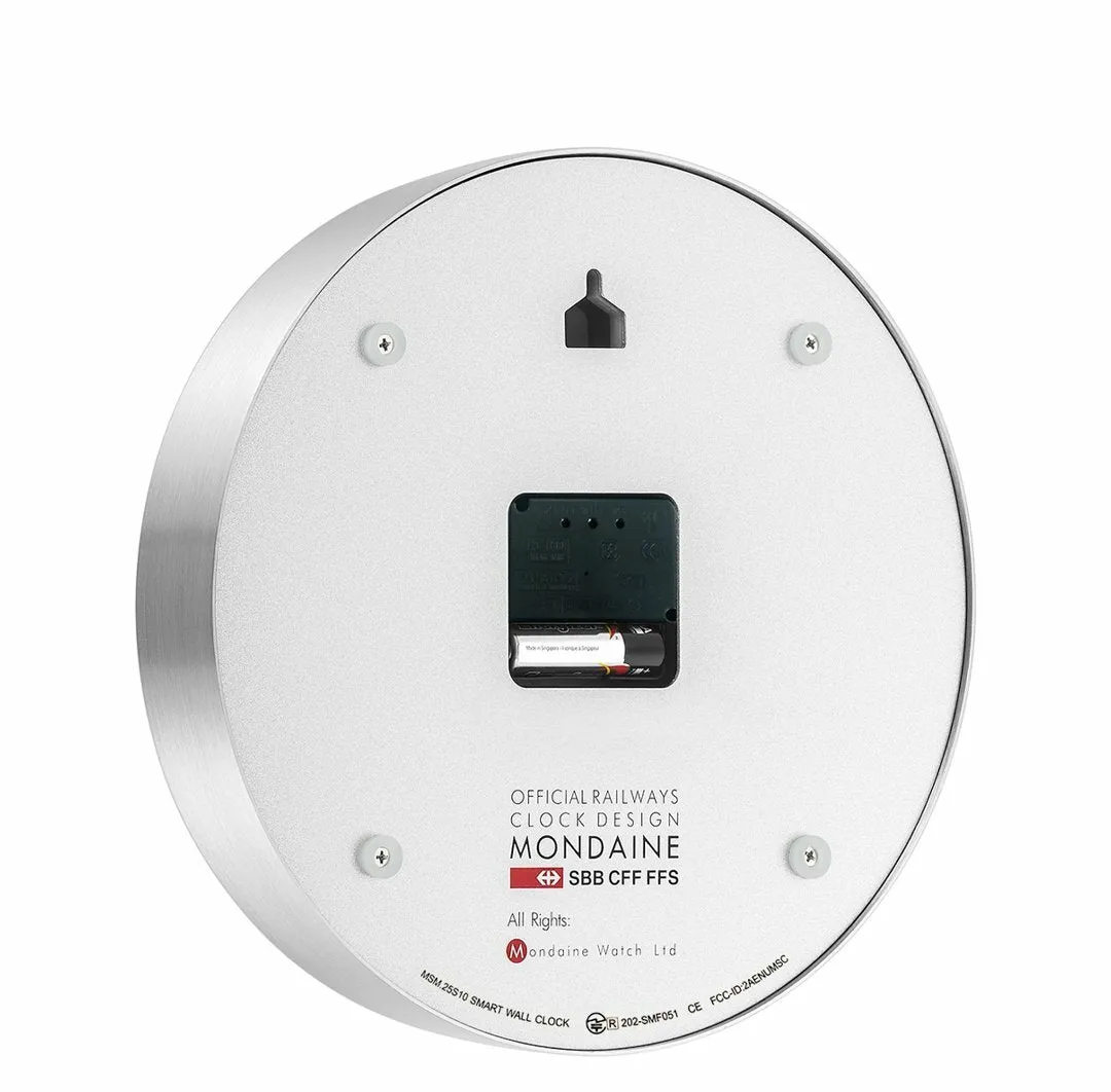Mondaine Officaial Swiss Railways Smart Wifi Stop2Go Wall Clock