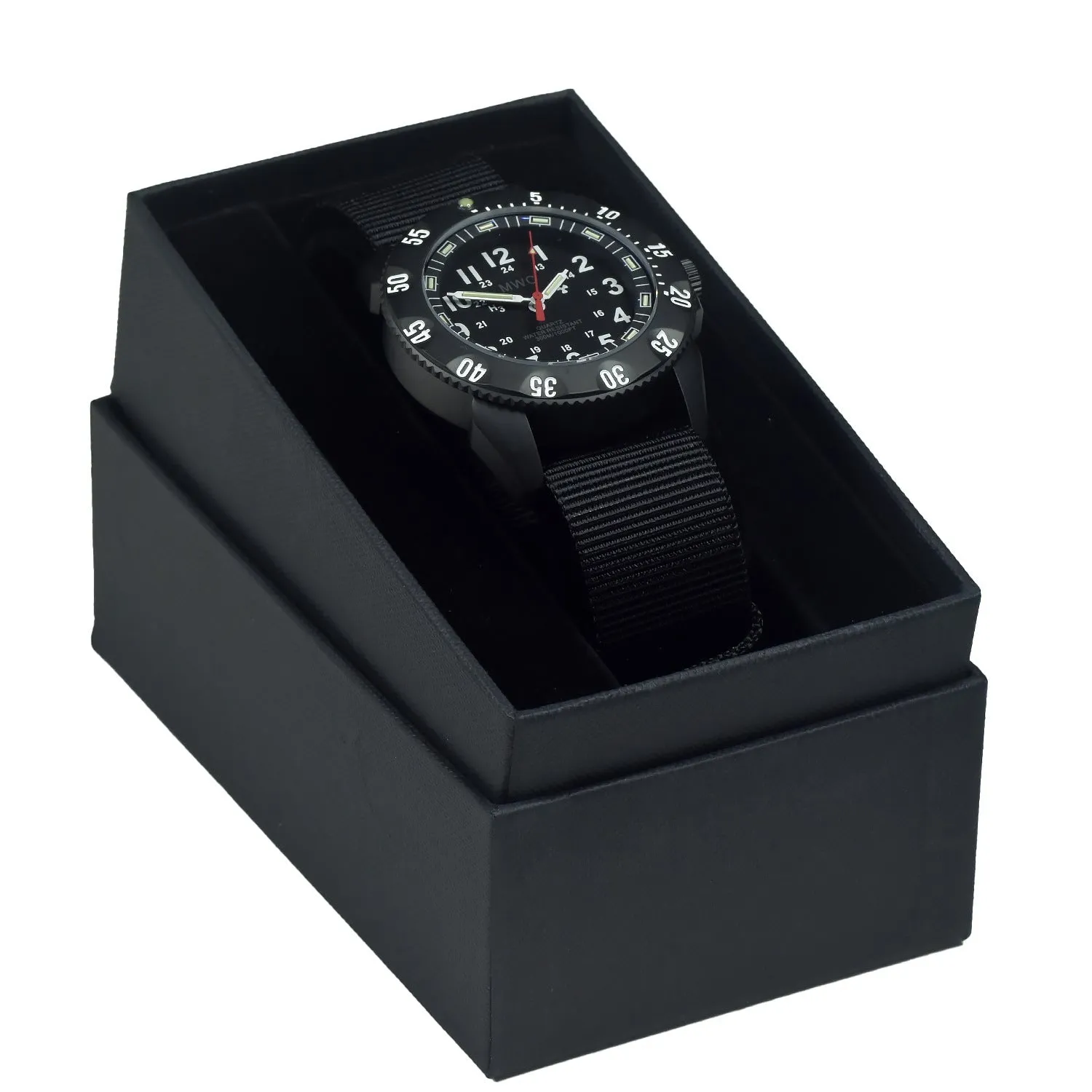 MWC P656 2023 Model PVD Titanium Tactical Series Watch with GTLS Tritium and Ten Year Battery Life (Non Date Version)