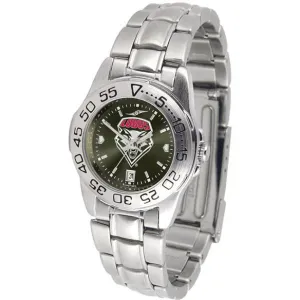 New Mexico Lobos Ladies AnoChrome  Steel Band Sports Watch