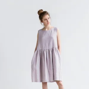 Nicole Simple Linen Dress