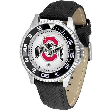 Ohio State Buckeyes Competitor - Poly/Leather Band Watch