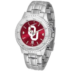 Oklahoma Sooners Competitor AnoChrome - Steel Band Watch
