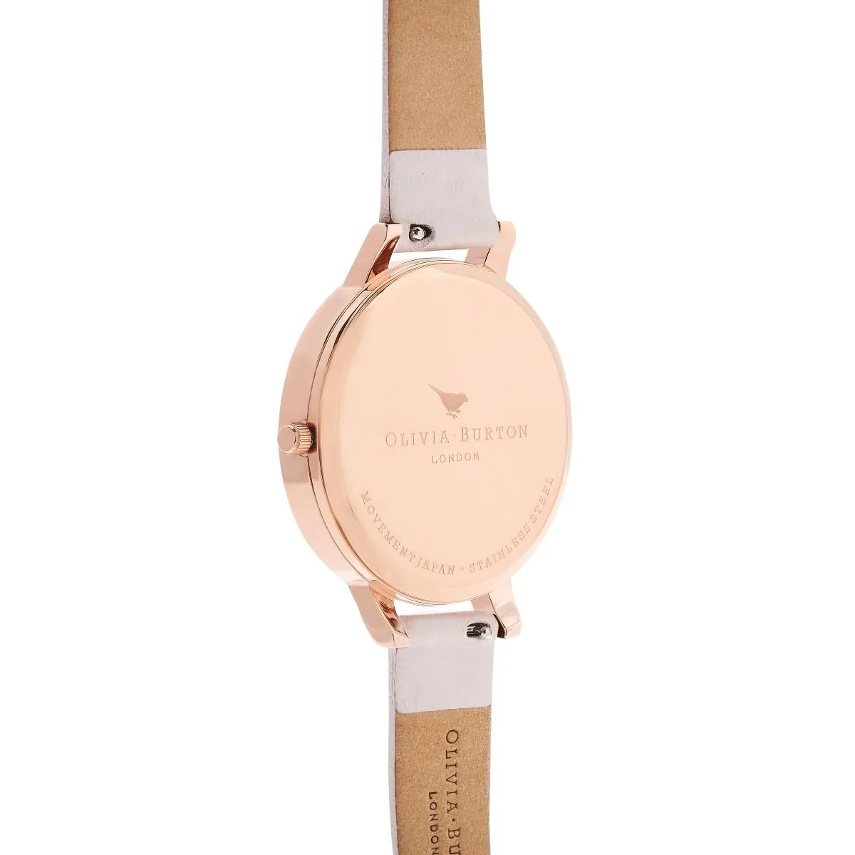 Olivia Burton Rose Gold Artisan Blossom Watch With A Pink Strap