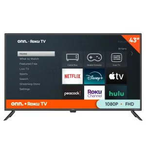onn. 43 Class FHD (1080P) LED Roku Smart TV (100133209)