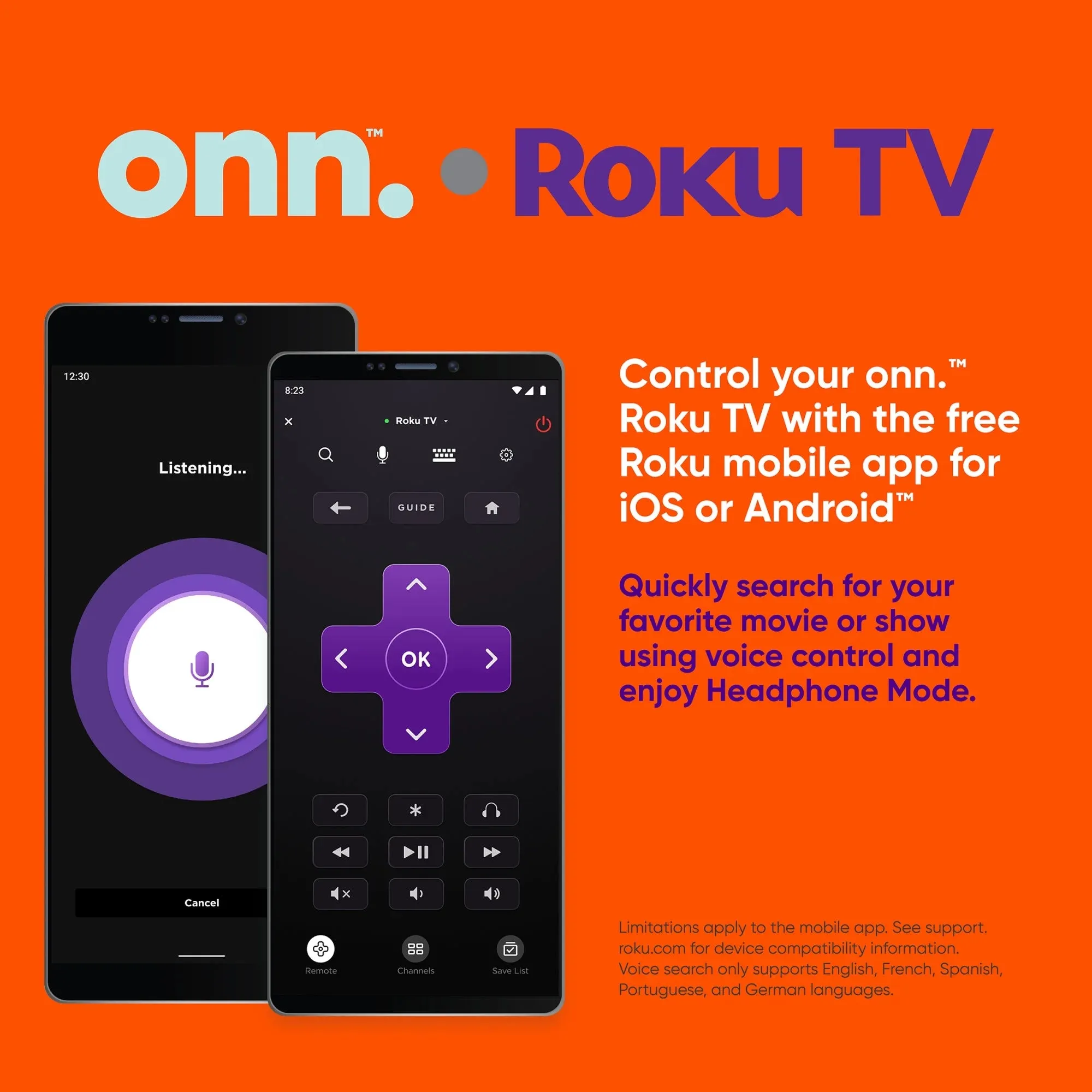 onn. 43 Class FHD (1080P) LED Roku Smart TV (100133209)