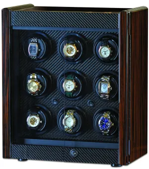 Orbita - Avanti 9 Watch Winder | Macassar/Carbon