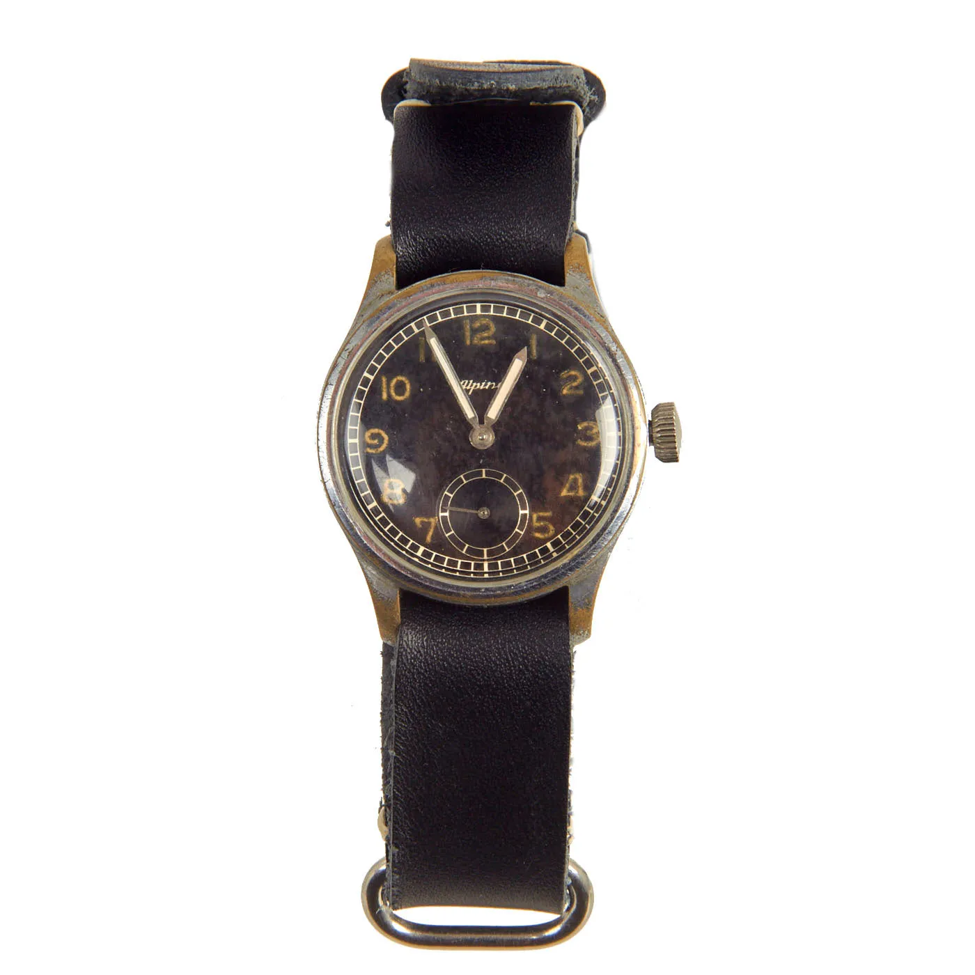 Original German WWII Luftwaffe D Wrist Watch by Alpina Serial D 232823 - Fully Functional