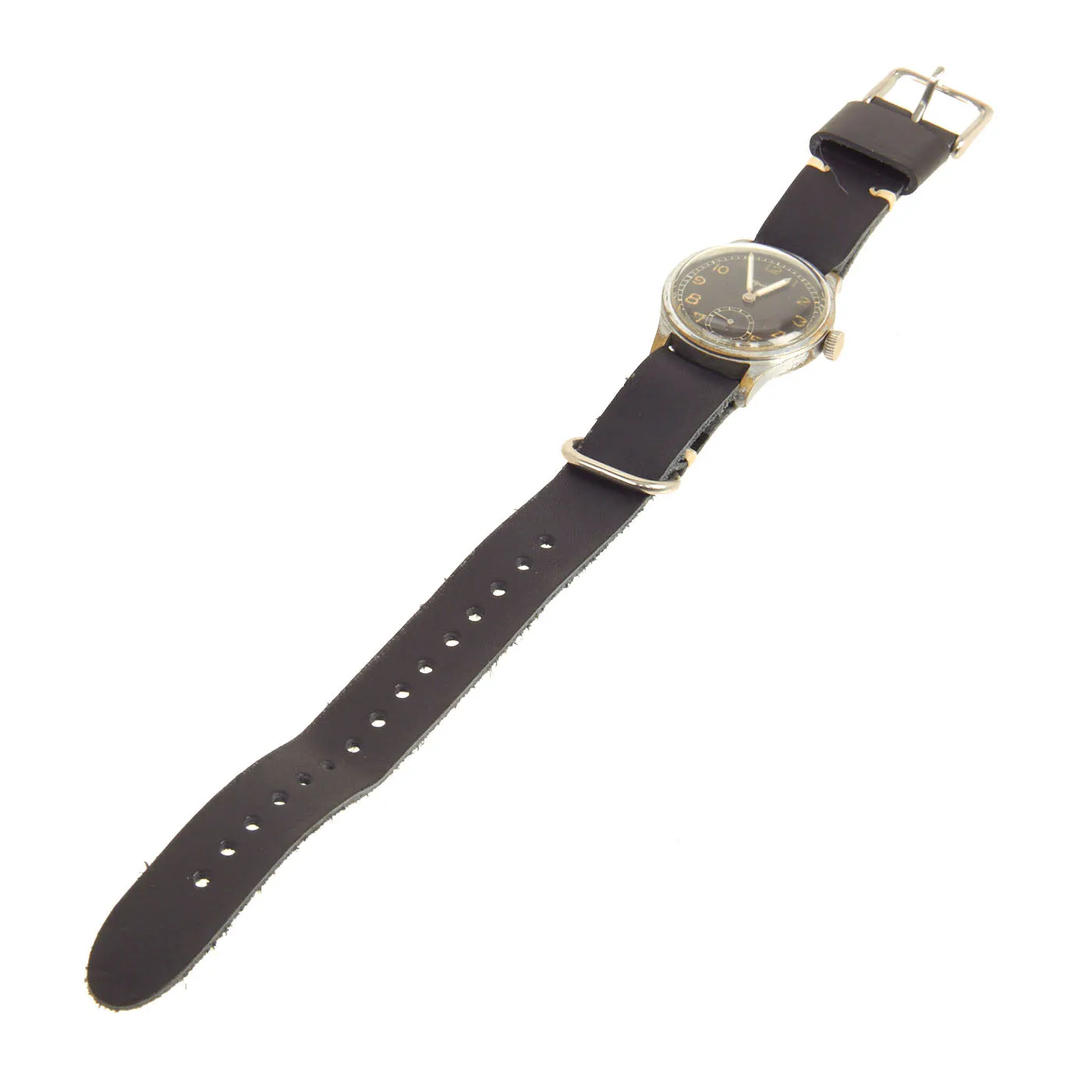 Original German WWII Luftwaffe D Wrist Watch by Alpina Serial D 232823 - Fully Functional