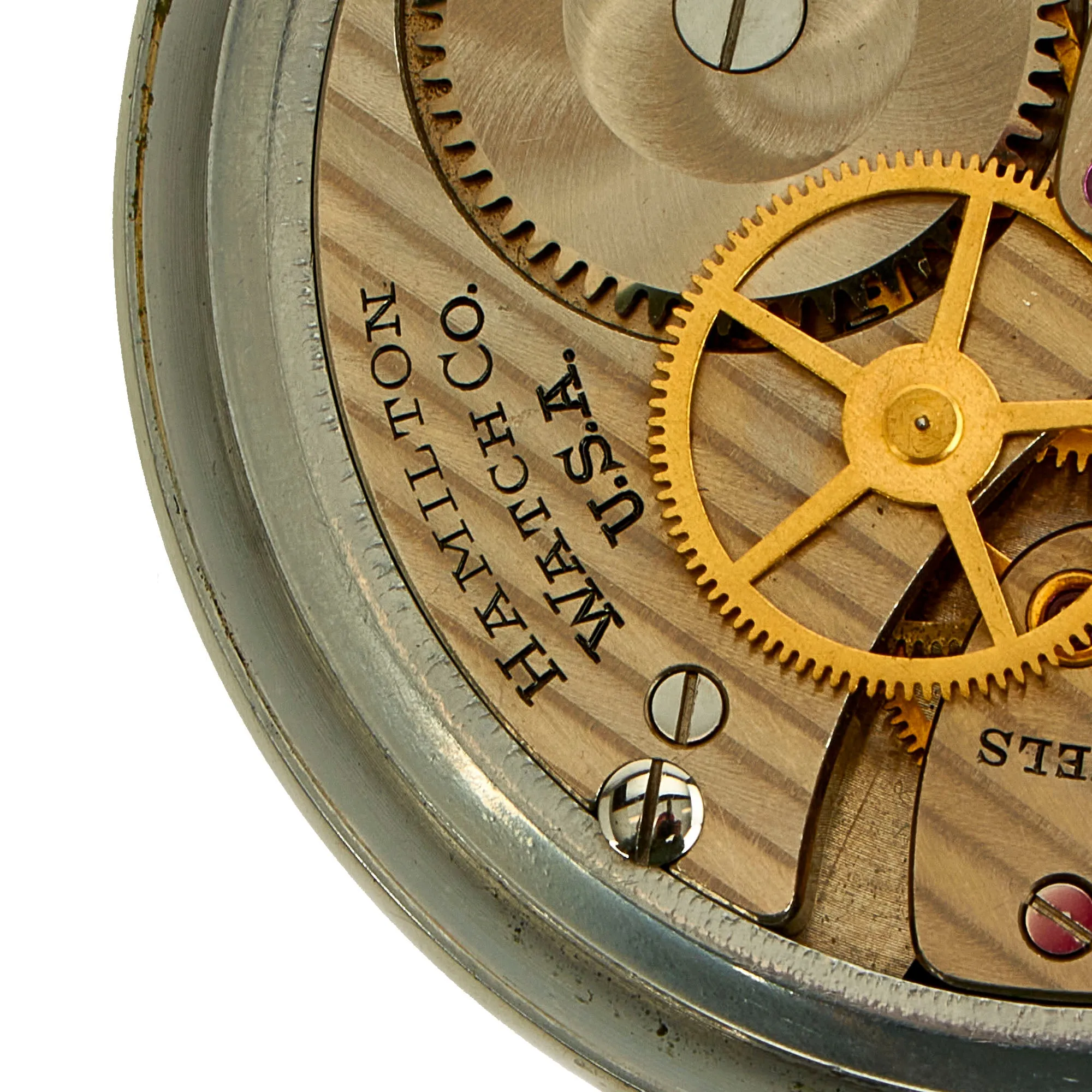 Original Vietnam War U.S. Air Force Hamilton AN5740 G.C.T. 24 Hour Navigator Pocket Watch