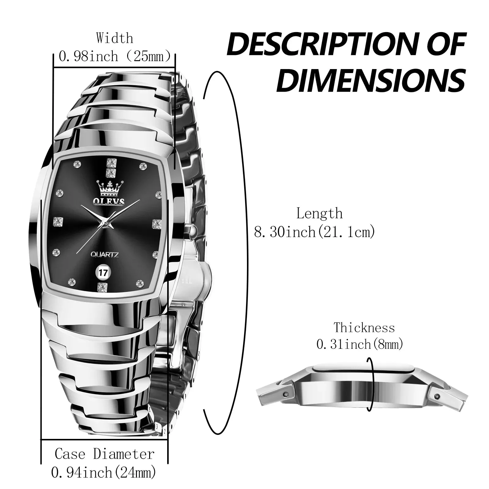 Original Waterproof Stainless Steel Watch For Men