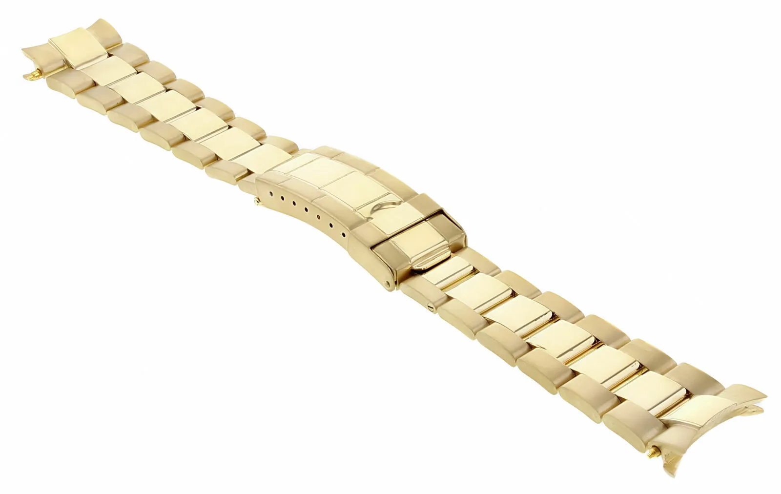 OYSTER WATCH BAND BRACELET SUBMARINER FOR 34MM ROLEX DATE 19MM ALL SOLID GOLD GP
