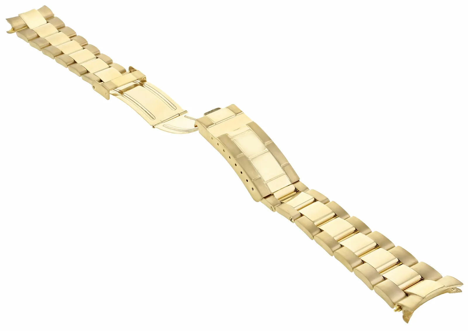 OYSTER WATCH BAND BRACELET SUBMARINER FOR 34MM ROLEX DATE 19MM ALL SOLID GOLD GP