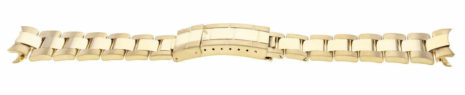 OYSTER WATCH BAND BRACELET SUBMARINER FOR 34MM ROLEX DATE 19MM ALL SOLID GOLD GP