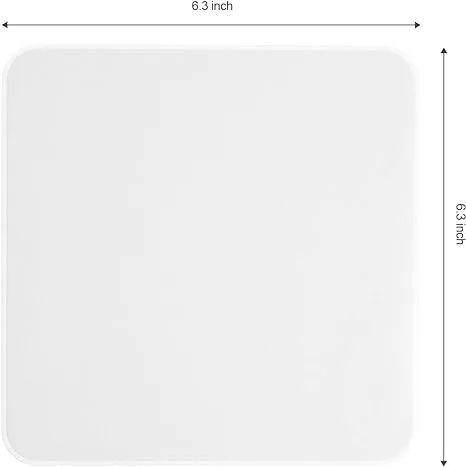 Polishing Cloths Double-Layer 5 Packs (Starting from 50 Pieces, 6.3" X 6.3", White, 320 GSM) Compatible with Apple iPhone, iPad, MacBook, iWatch, Soft & Nonabrasive Superfine Microfiber Cleaning Cloths (X3602-50)