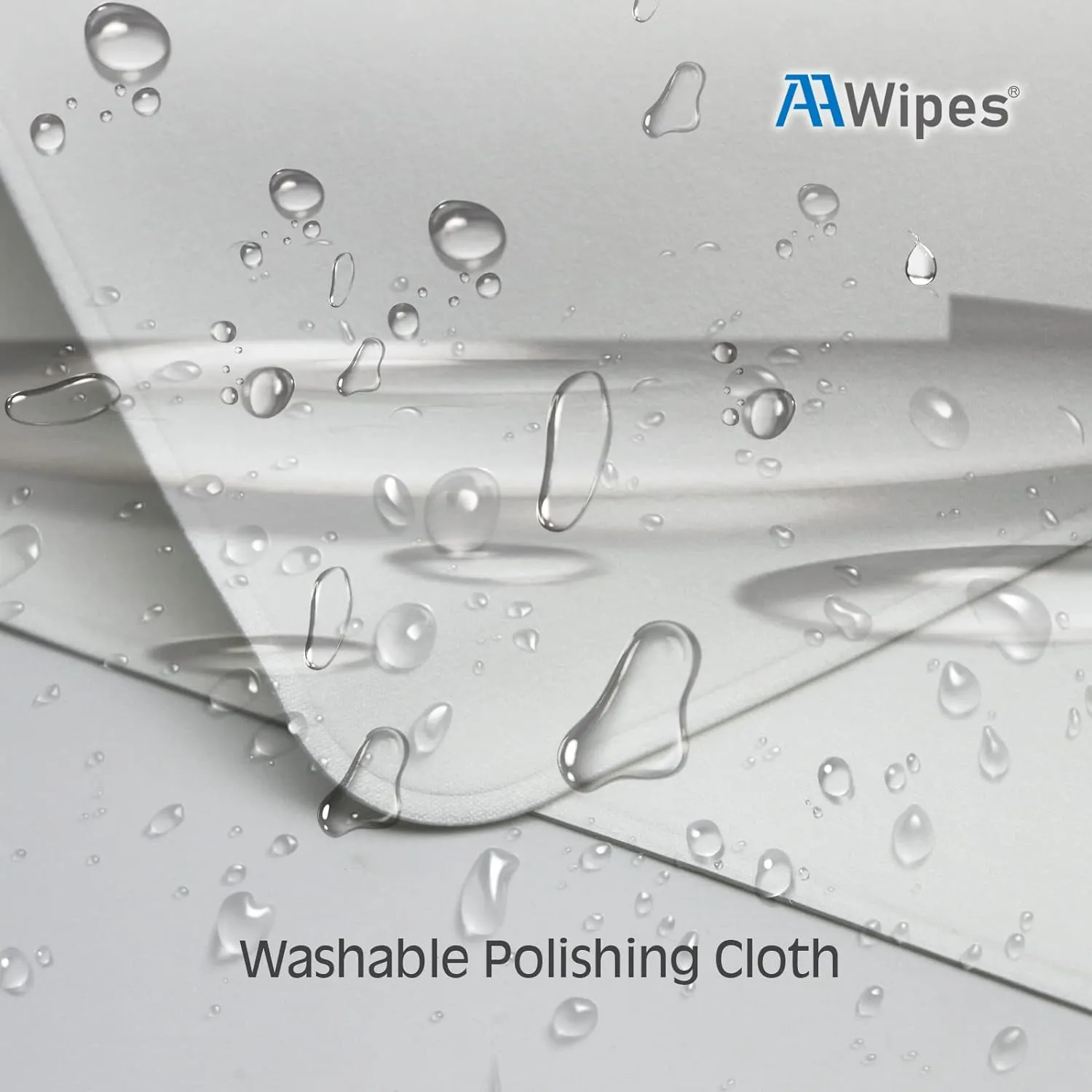 Polishing Cloths Double-Layer 5 Packs (Starting from 50 Pieces, 6.3" X 6.3", White, 320 GSM) Compatible with Apple iPhone, iPad, MacBook, iWatch, Soft & Nonabrasive Superfine Microfiber Cleaning Cloths (X3602-50)