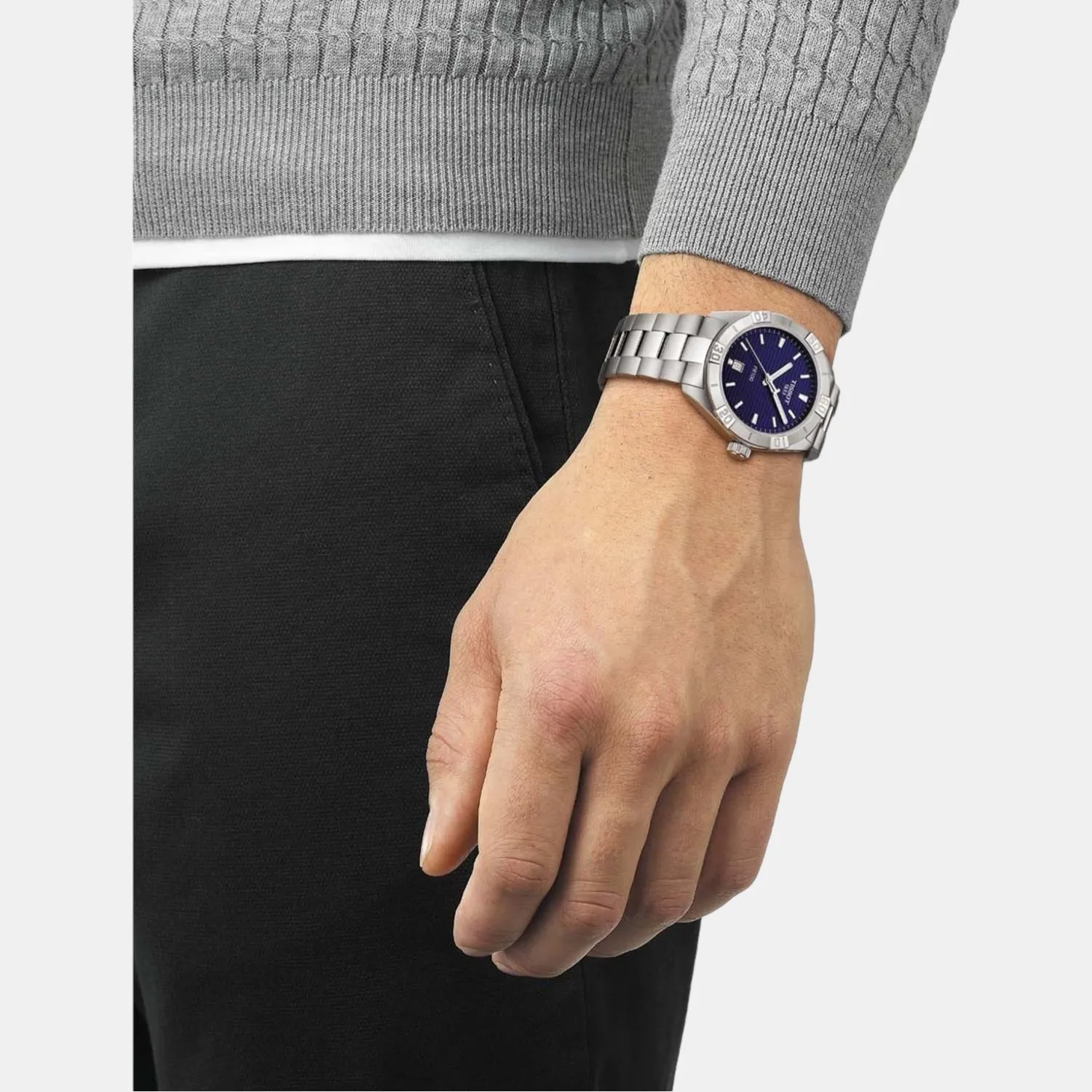 PR 100 Men Analog Stainless Steel Watch T1016101104100