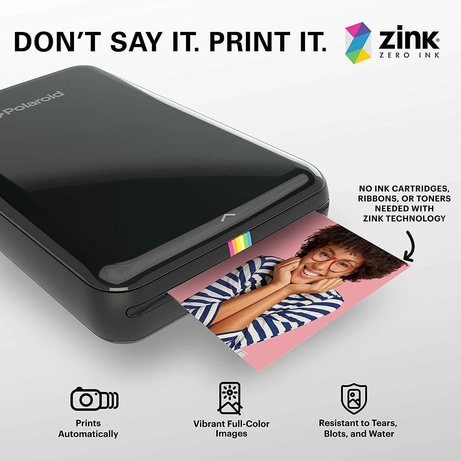 Premium Instant Photo Paper 2"x3" (50-Pack) for Polaroid Snap, Snap Touch, Zip, and Mint Cameras and Printers