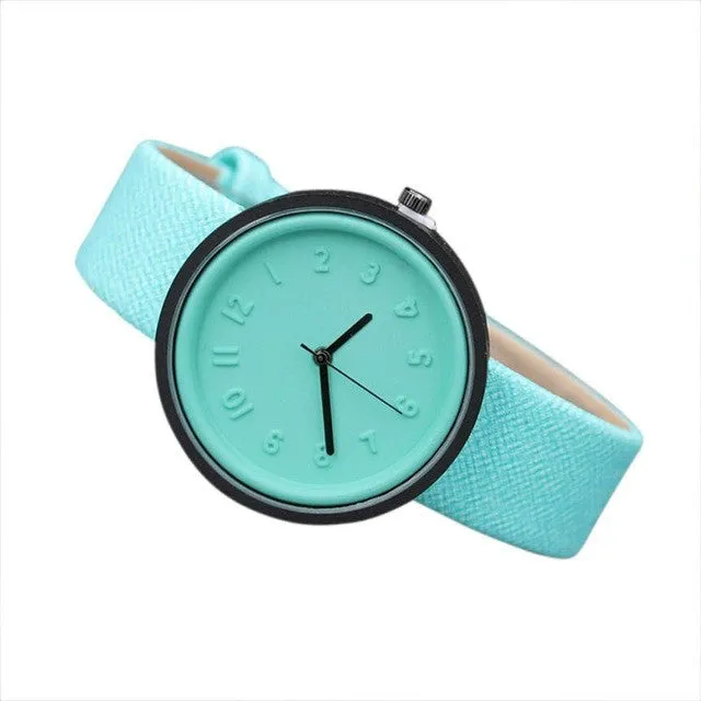Quartz Candy Color Simple Fashion Watches For Women