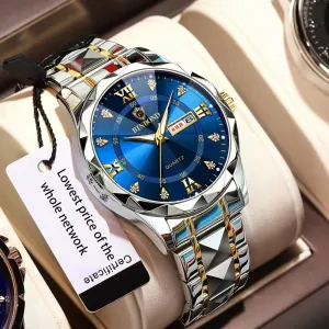 Quartz Men's Watch  Waterproof Stainless Steel