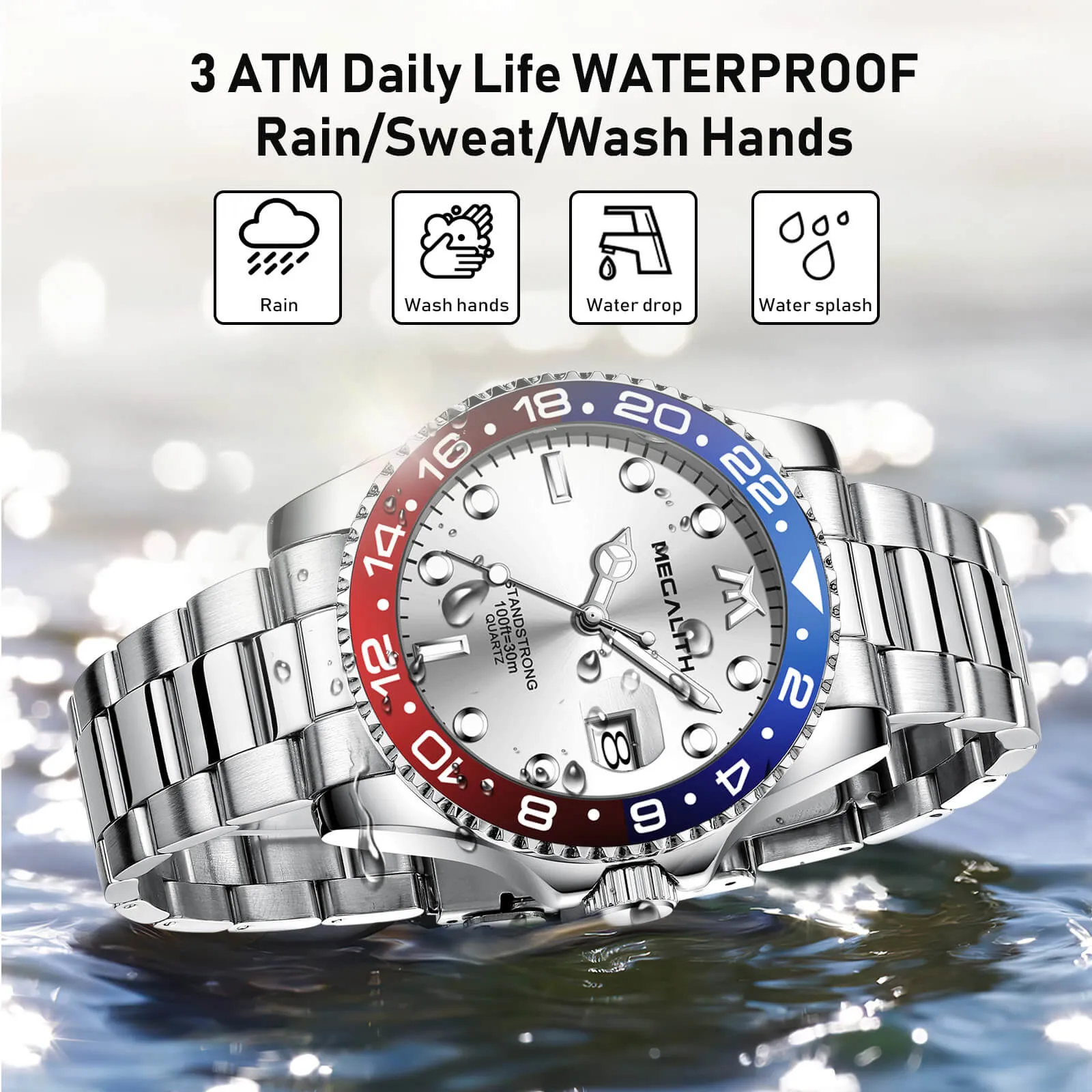Quartz Watch | Stainless Steel Band | 8602-1M