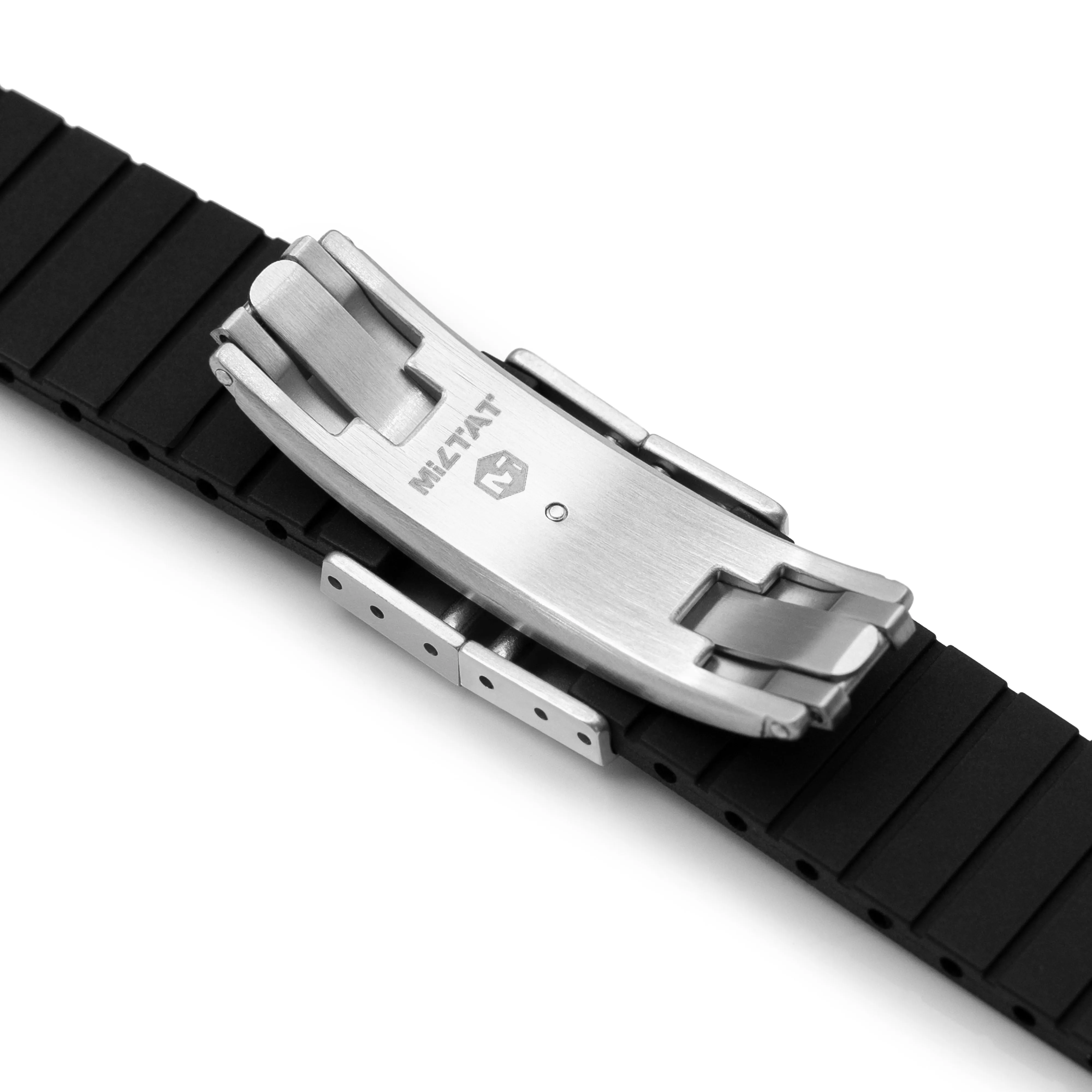 Quick Release FKM26 Black FKM Rubber watch strap