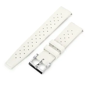 Quick Release White Tropical-Style Pro FKM rubber watch strap, 19mm, 20mm or 22mm