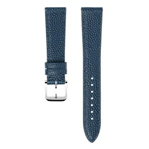 "Lagoon" Watch Strap in Caviar // Blue