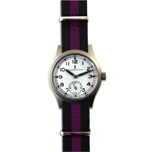 "Special Ops" Military Watch with a Black and Purple Strap