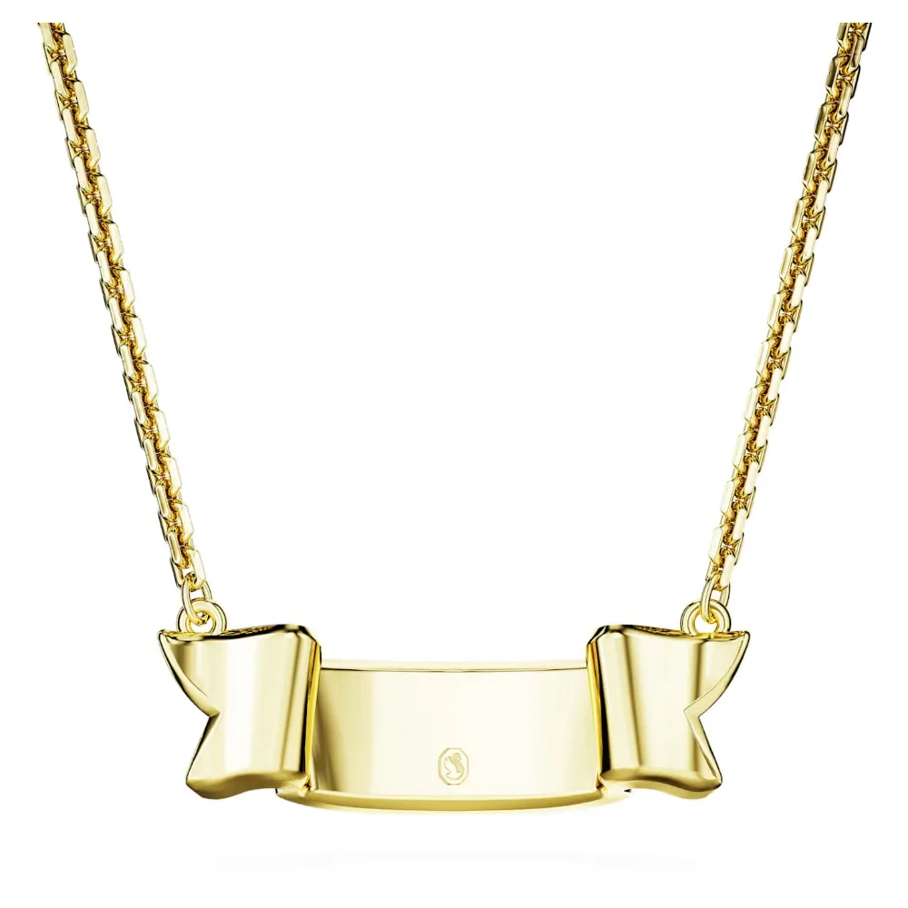 "Swarovski Volta Love necklace White, Gold-tone plated"